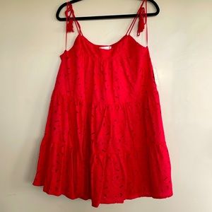 NWT, altar’d state red eyelet sundress, size L